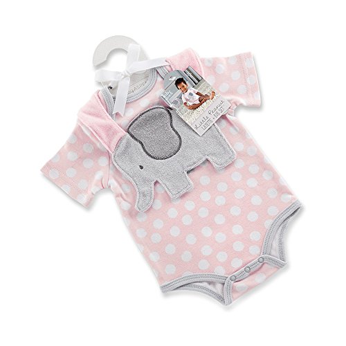 商品baby aspen little peanut elephant layette and bib gift set