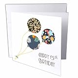 inspirationzstore occasions–15世纪生日快乐–现代时尚花卉气球 .