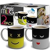 morning changing drinkware ceramic coffee tea cups set - gifts