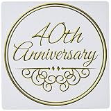 pad, 10th anniversary gift gold text for celebrating wedding