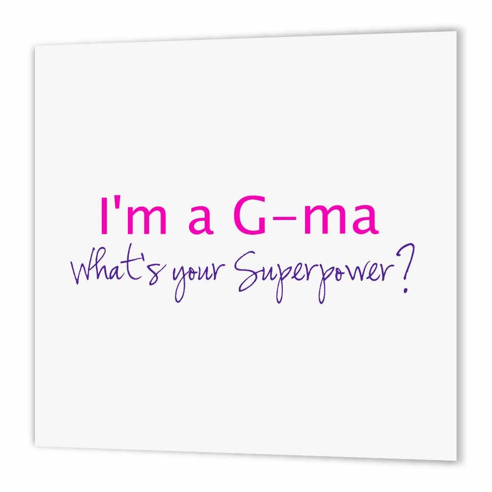 whats your superpower hot pink funny gift for grandma iron on