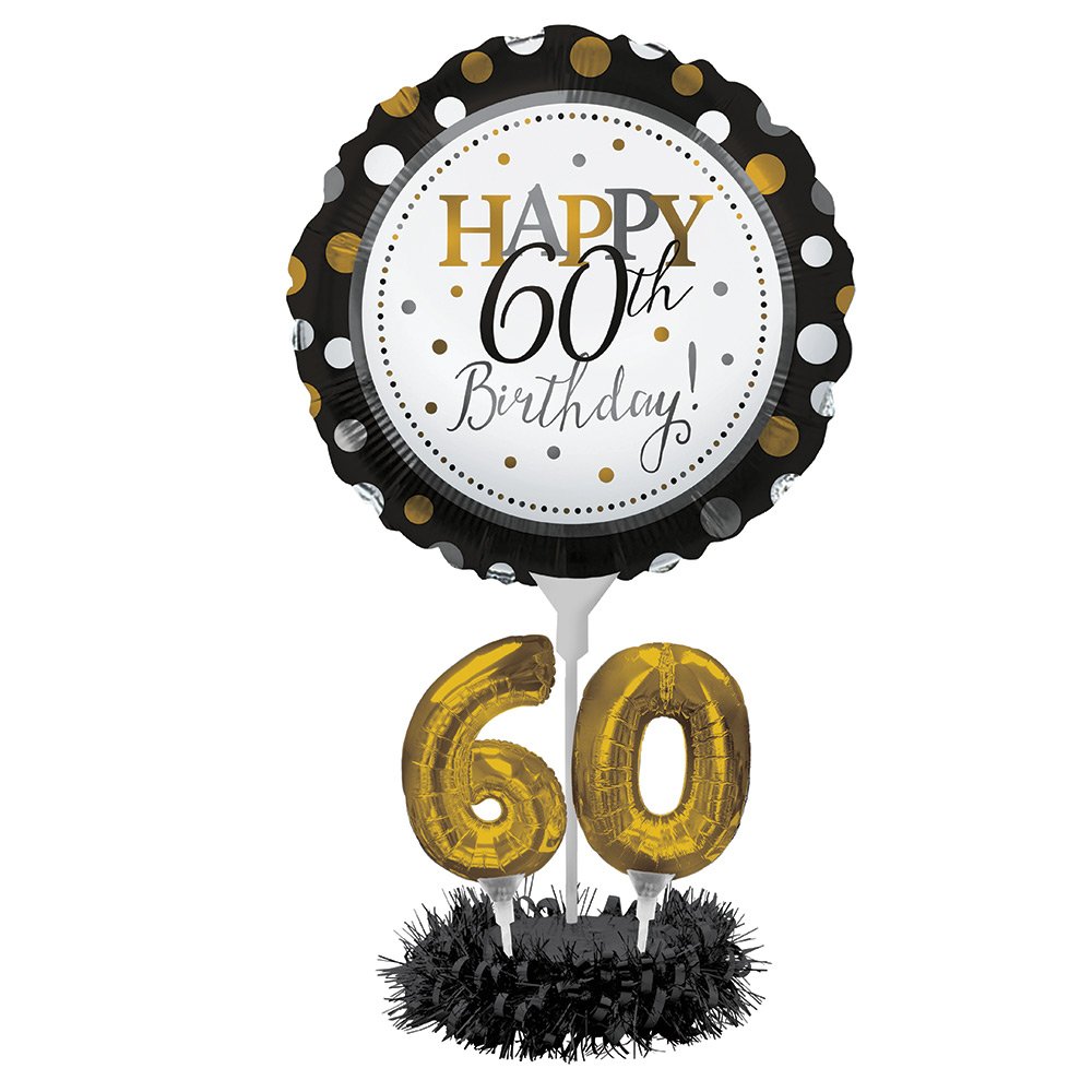 气球中心装饰品套装 happy 60th birthday