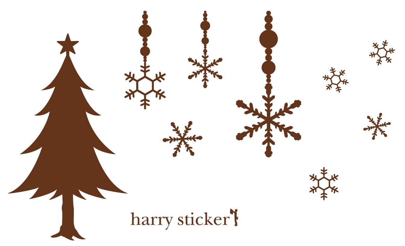 harry sticker 转录式 墙贴 圣诞树和墙壁装饰 (christmas tree and