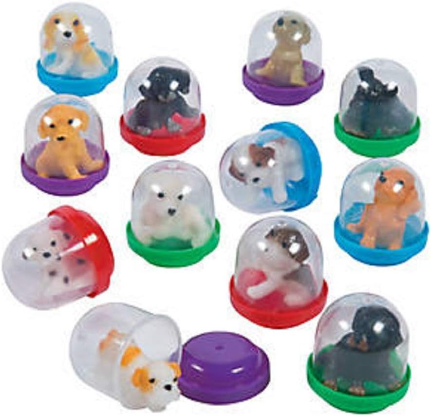散装售货机胶囊 含狗形象 - 1.1 英寸 - 玩具 - 250 件