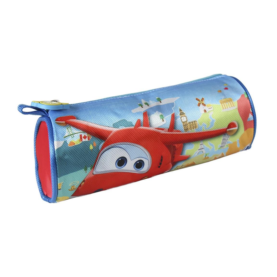 super wings 2100001779 蓝色圆形铅笔盒