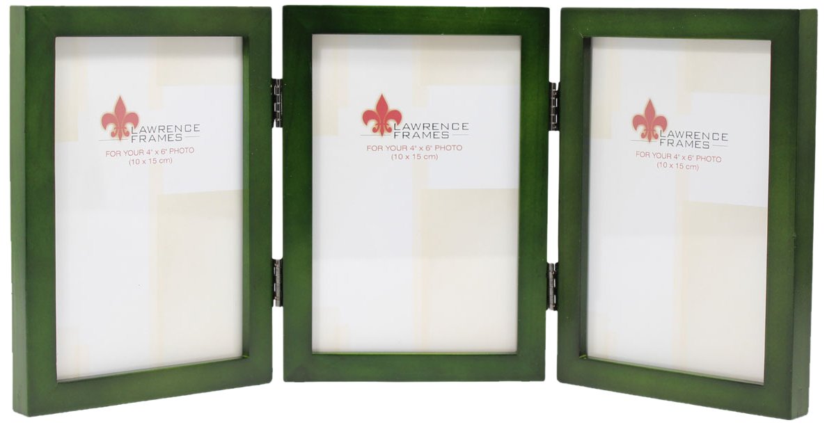 lawrence frames collection hinged triple wood picture frame