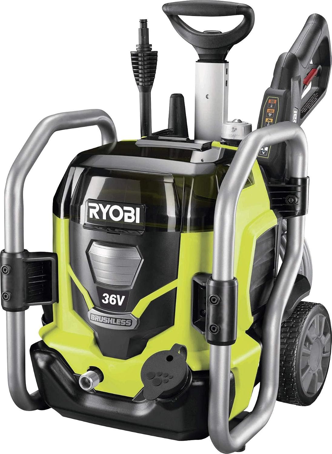 ryobi 5133002832 电池高压清洗机 rpw36120hi (320升/小时,1600瓦,无