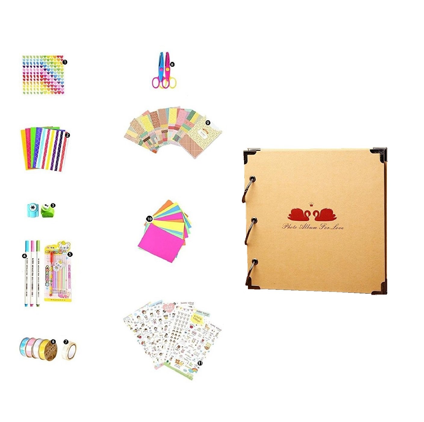 xgunion photo album scrapbooking with decor scrapbook