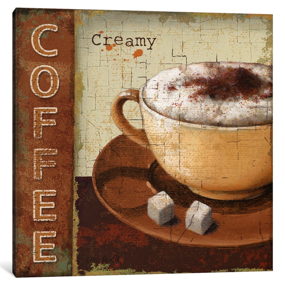 icanvasart 9097-1pc3-12x12 coffee lovers canvas print by lisa