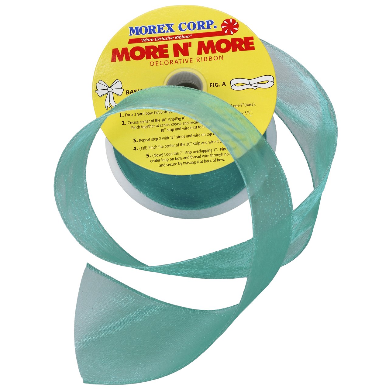 morex ribbon wired 2-1/2-inch chiffon ribbon with