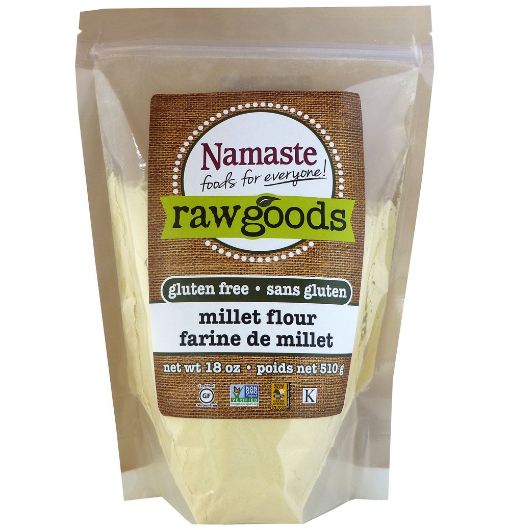 namaste foods millet flour, 18 ounce (pack of 6)