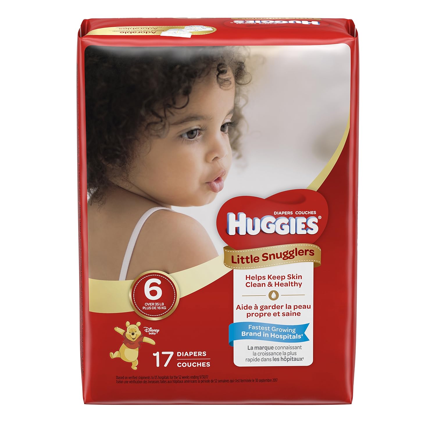 uggies little snugglers 婴儿纸尿裤 17 count 6号 17
