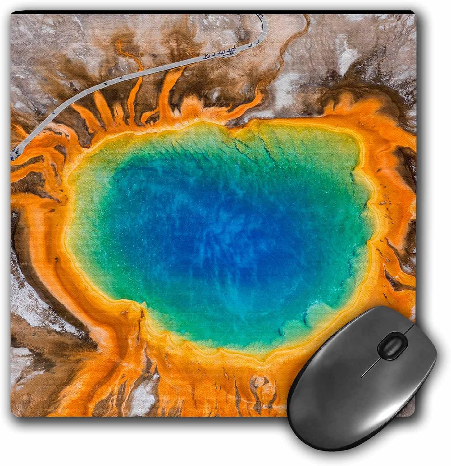 3d 玫瑰哑光鼠标垫 - 8 x 8 grand prismatic spring