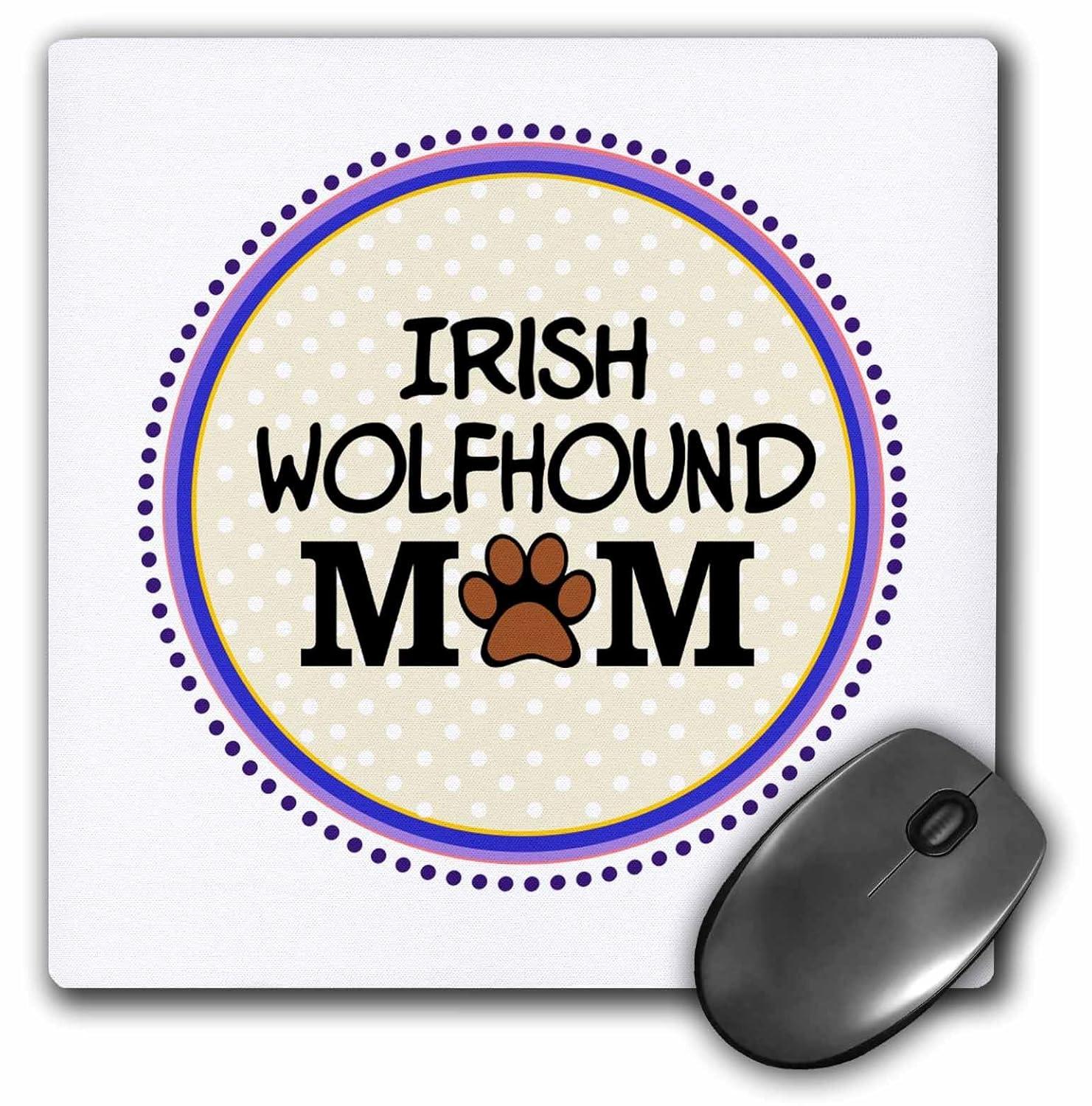 3d 玫瑰哑光鼠标垫 - 20.32 x 20.