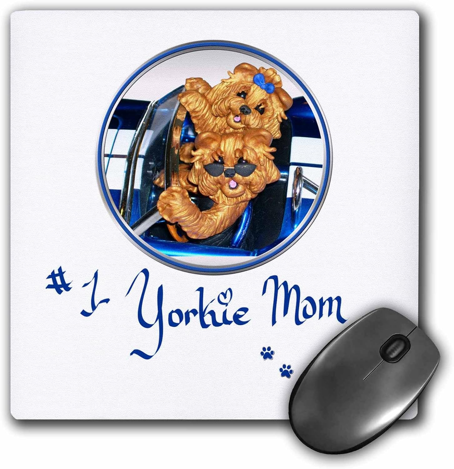 3drose cute number one yorkie yorkshire terrier mom art - mouse
