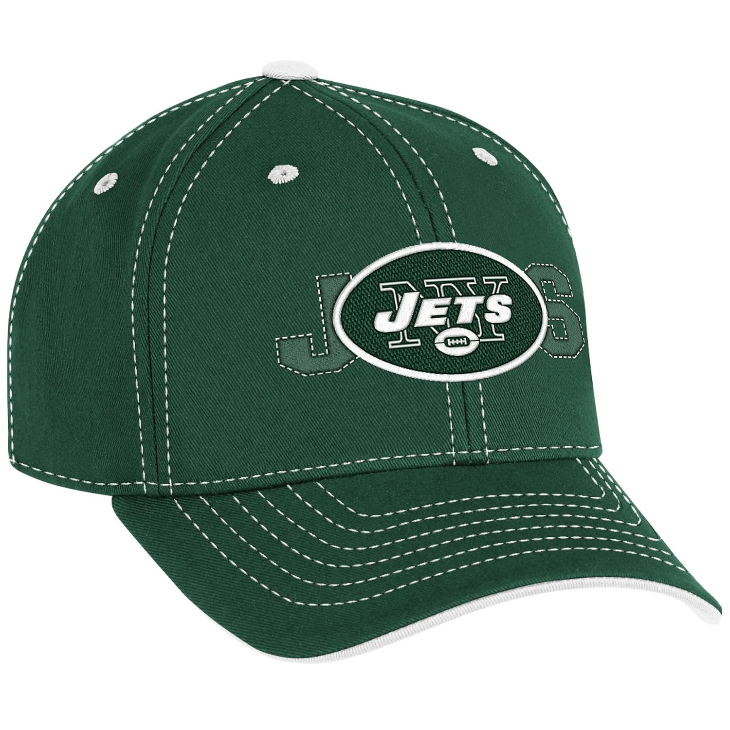 nfl 男孩 end zone 青年结构可调节帽子 – ne08b , new york jets