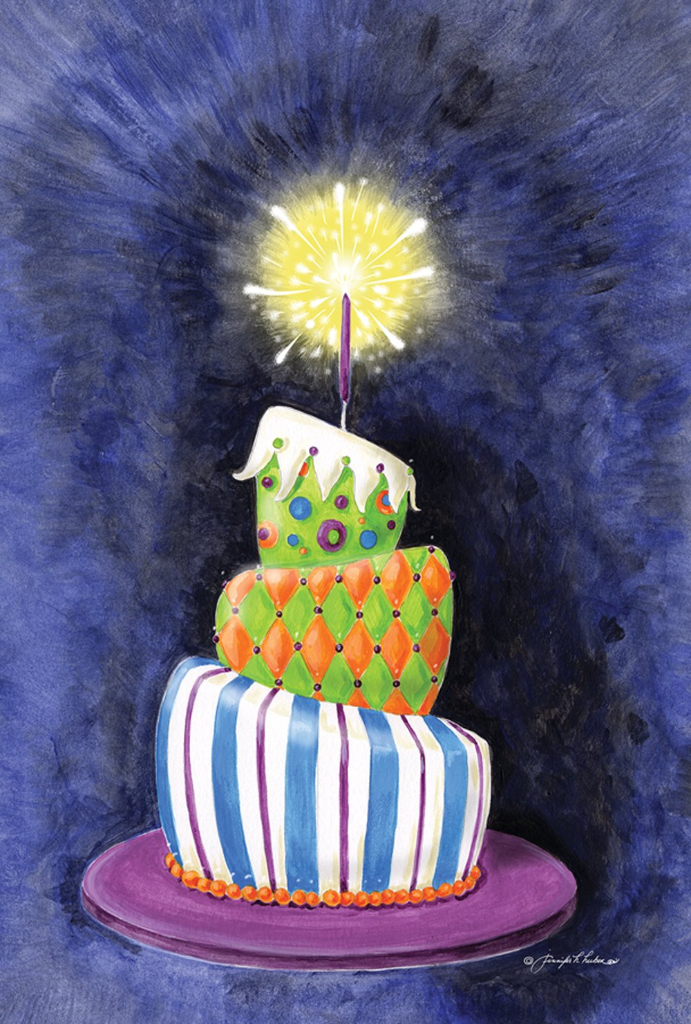 toland home garden sparkling birthday present cake 12.