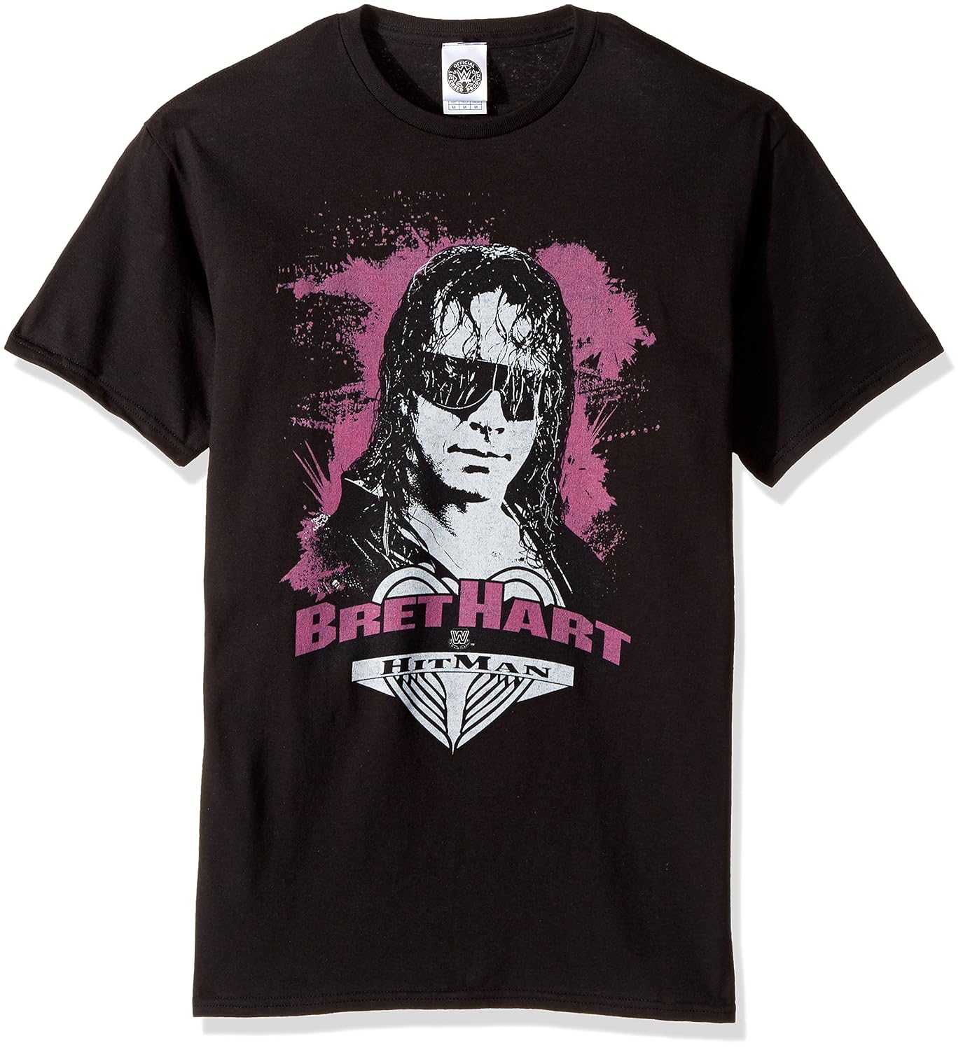 wwe 男式 bret hart 复古 t 恤