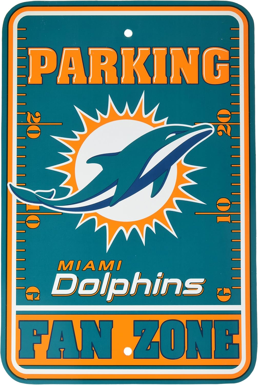 nfl miami dolphins 粉丝区停车标志