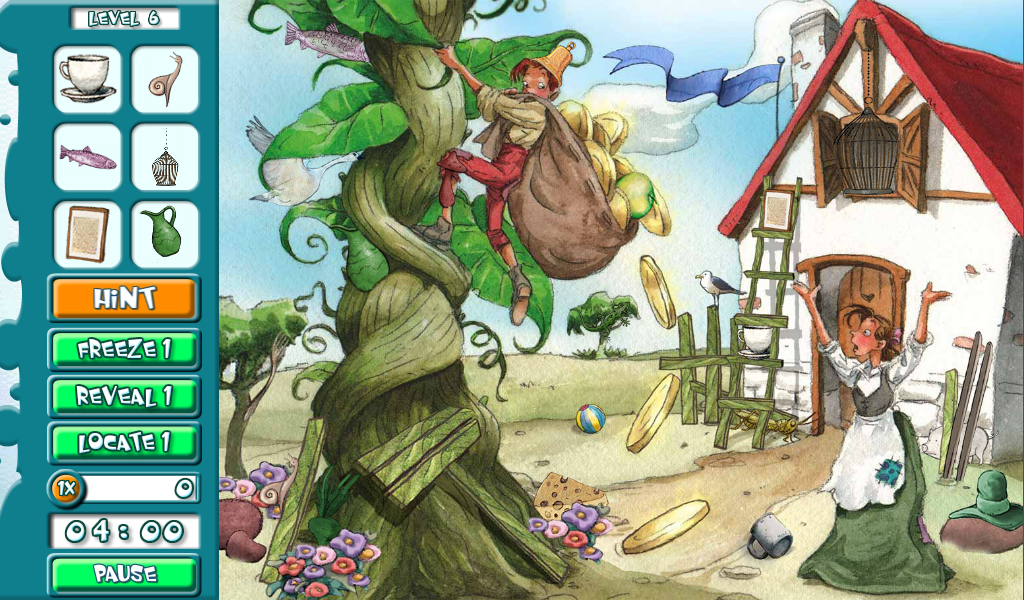 hidden object game free - jack and the beanstalk