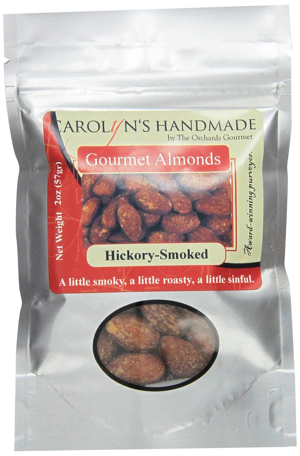 carolyns handmade gourmet platinum snack bag, hickory smoked