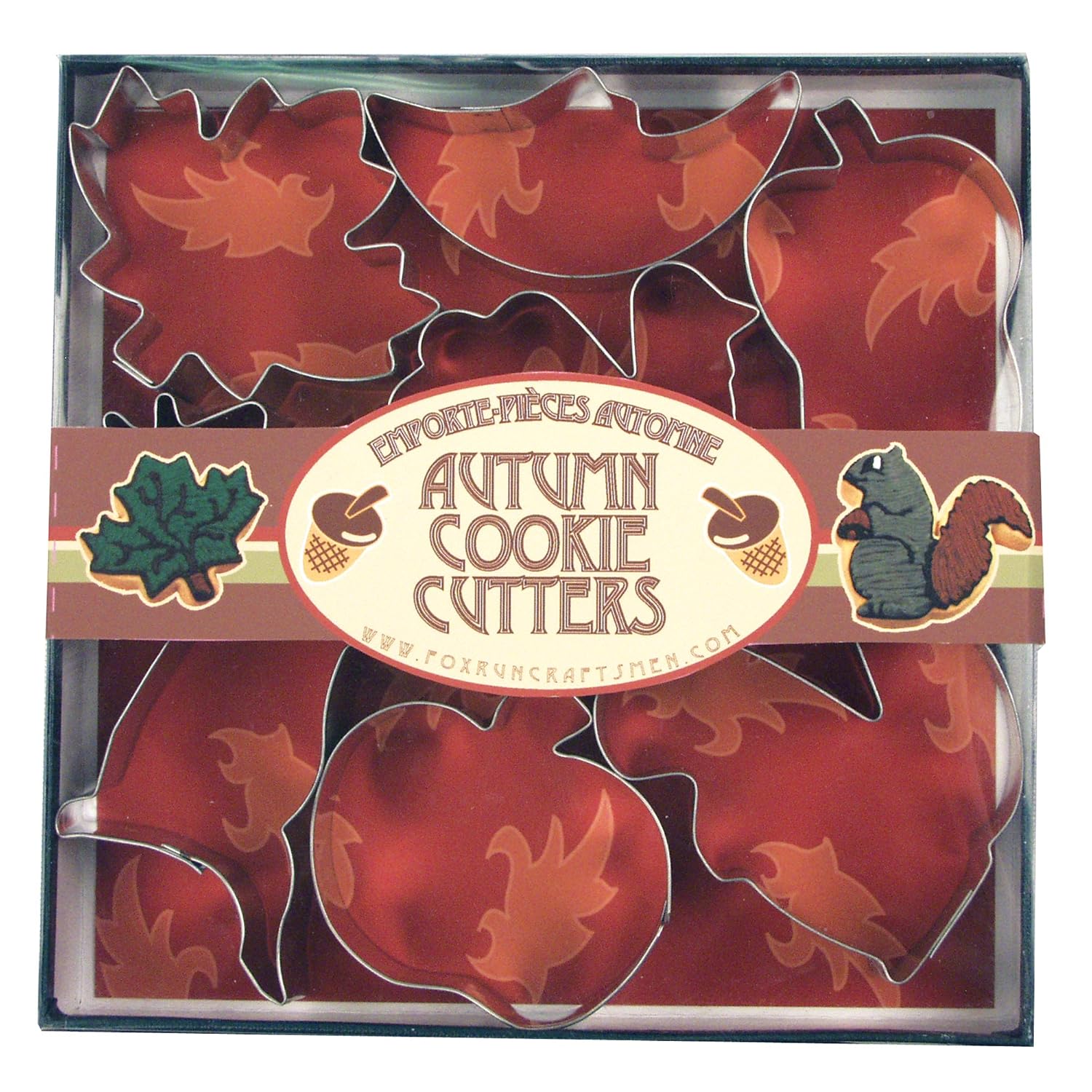 fox run autumn cookie cutter set
