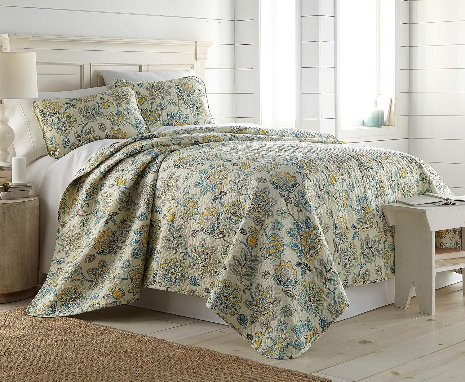 southshore fine linens 印花超细纤维被子套装 wanderlust cream