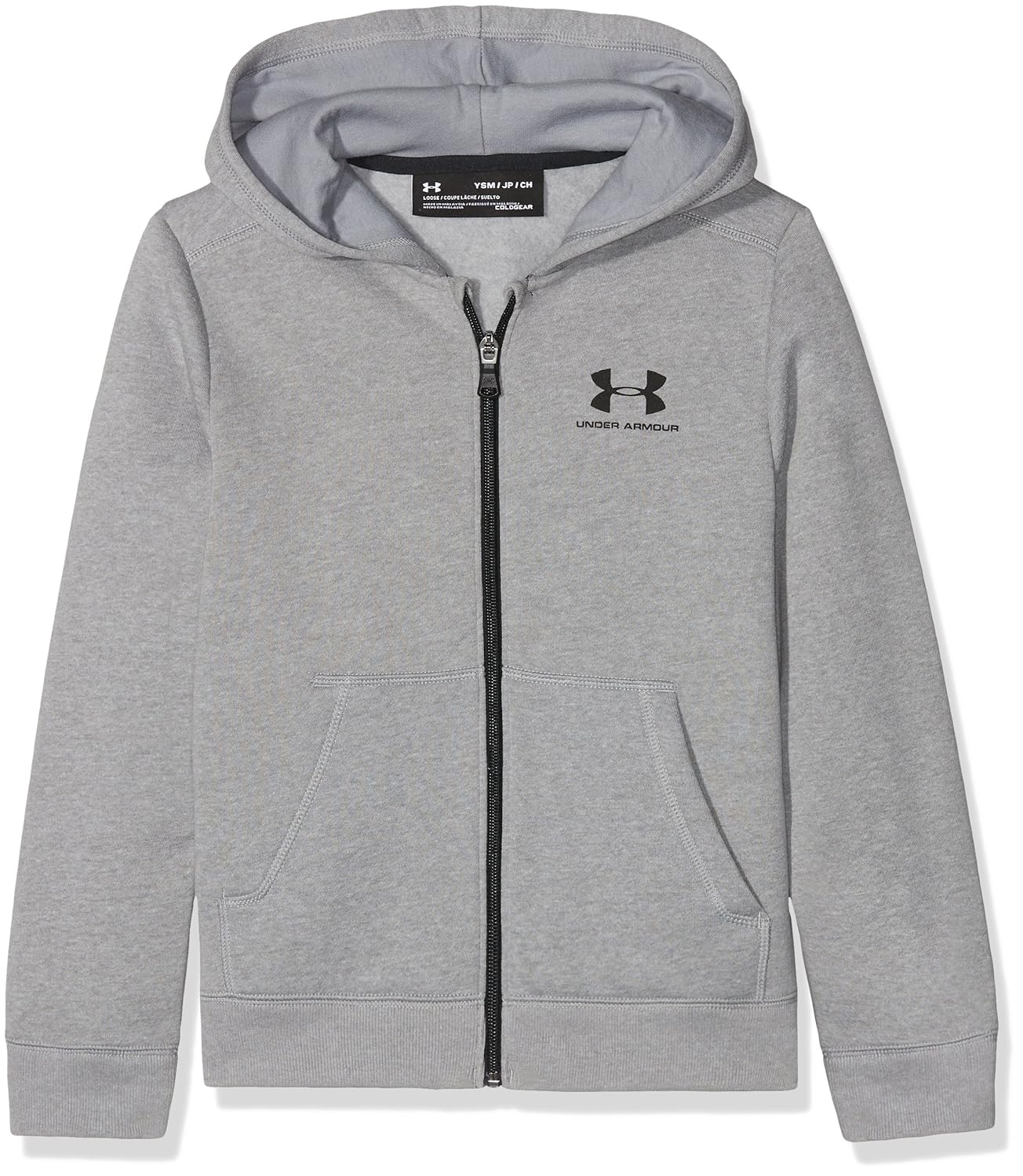 under armour 安德玛 男童 eu 棉质抓绒全拉链热身上衣