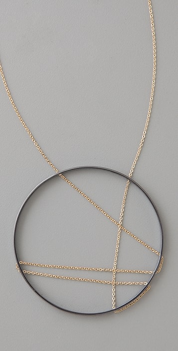 Vanessa Gade Jewelry 内部圆环十字形长项链