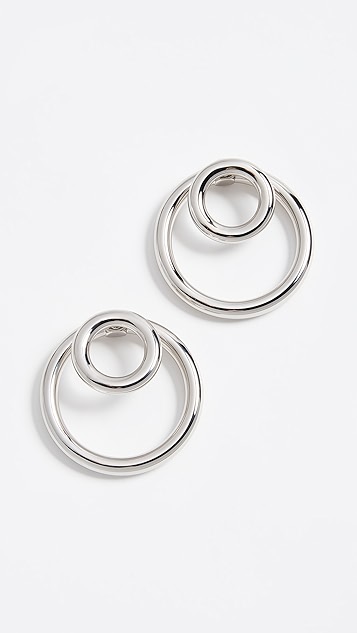 大号双 o 形环圈耳环