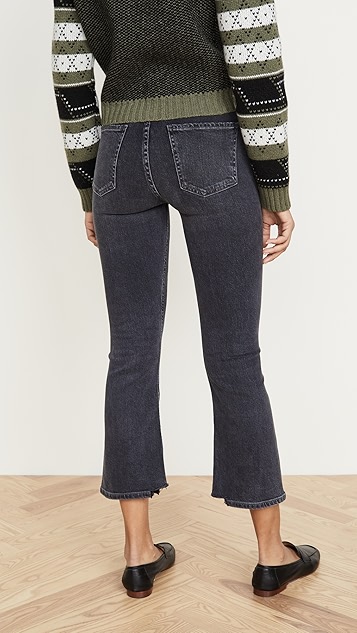 demy 九分喇叭牛仔裤