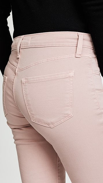 selena 中裆九分微喇牛仔裤