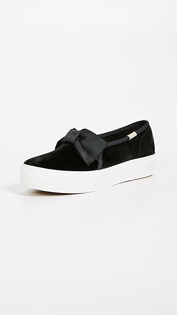 x kate spade triple decker 蝴蝶结运动便鞋