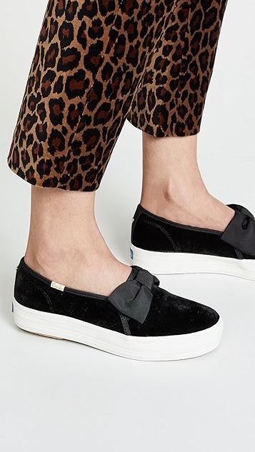 x kate spade triple decker 蝴蝶结运动便鞋