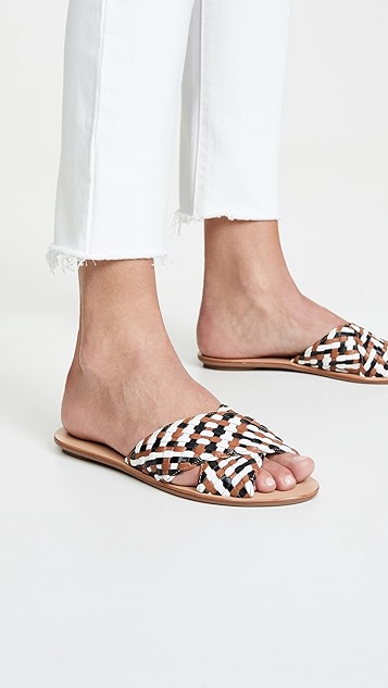 claudie woven crossed plank 便鞋