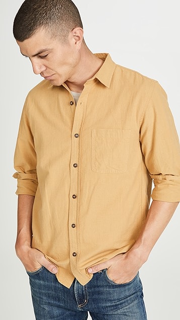 mollusk 长袖单口袋衬衣