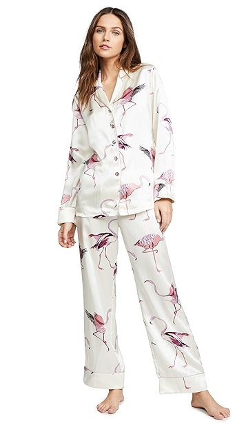 olivia von halle lila 睡衣套装