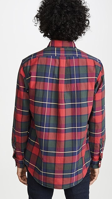 polo ralph lauren 牛津格子系扣衬衣