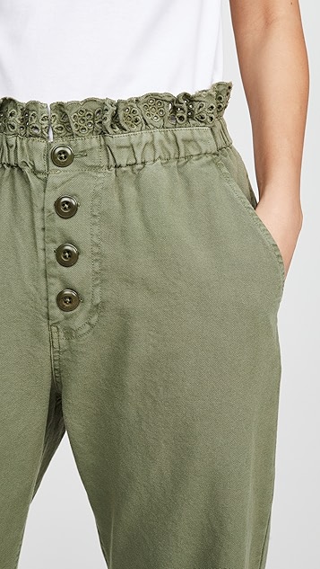 ythe eyelet gunny sack 长裤