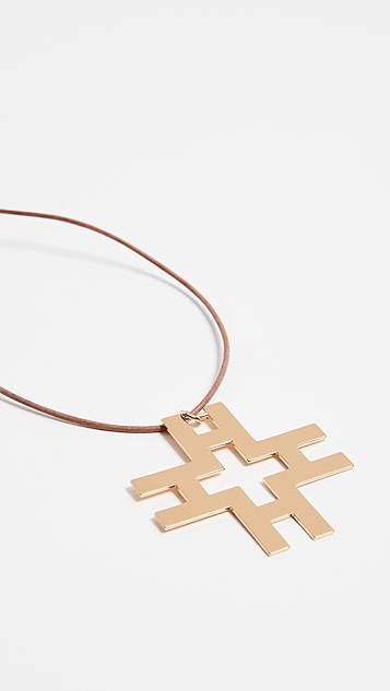 tory burch h 吊坠项链