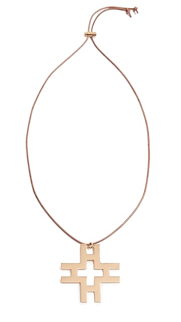 tory burch h 吊坠项链