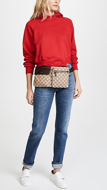 gucci 帆布腰包