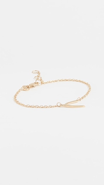 jennifer zeuner jewelry 迷你 y 字型手链