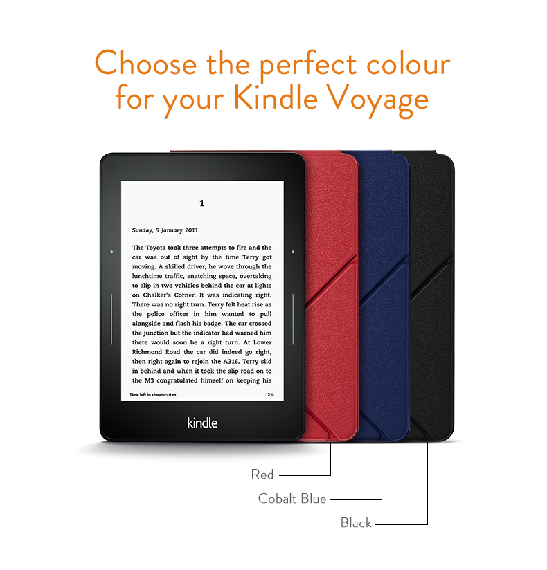 Amazon Kindle Voyage Leather Origami Case, Black Amazon.co.uk Kindle