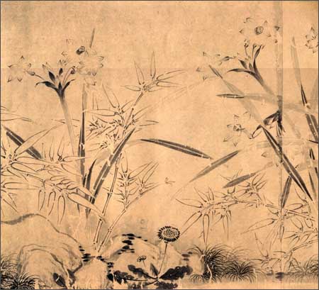 《中国古代画派大图范本:吴门画派·周天球1·水仙图》 杨东胜【摘要