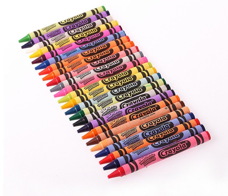 crayola 绘儿乐 24色可水洗蜡笔52-6924(新老包装 随机发货)