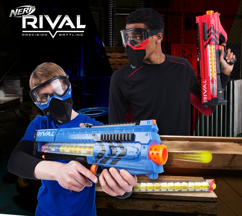 nerf 热火 rival 竞争者系列 宙斯1200发射器 蓝色 b1593