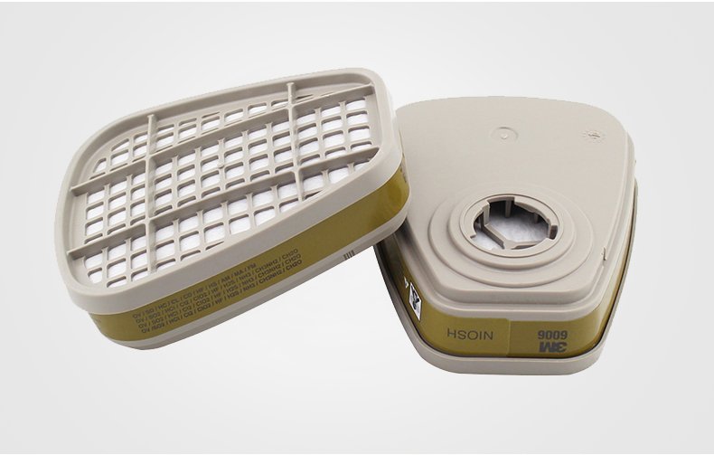 3m 6006 滤毒盒 防毒面具配件(2个/包) 搭配6200防毒面具使用.