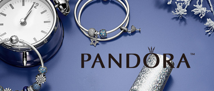 pandora 潘多拉 女士夜空繁星穆拉诺琉璃925银串珠 791662cz (丹麦