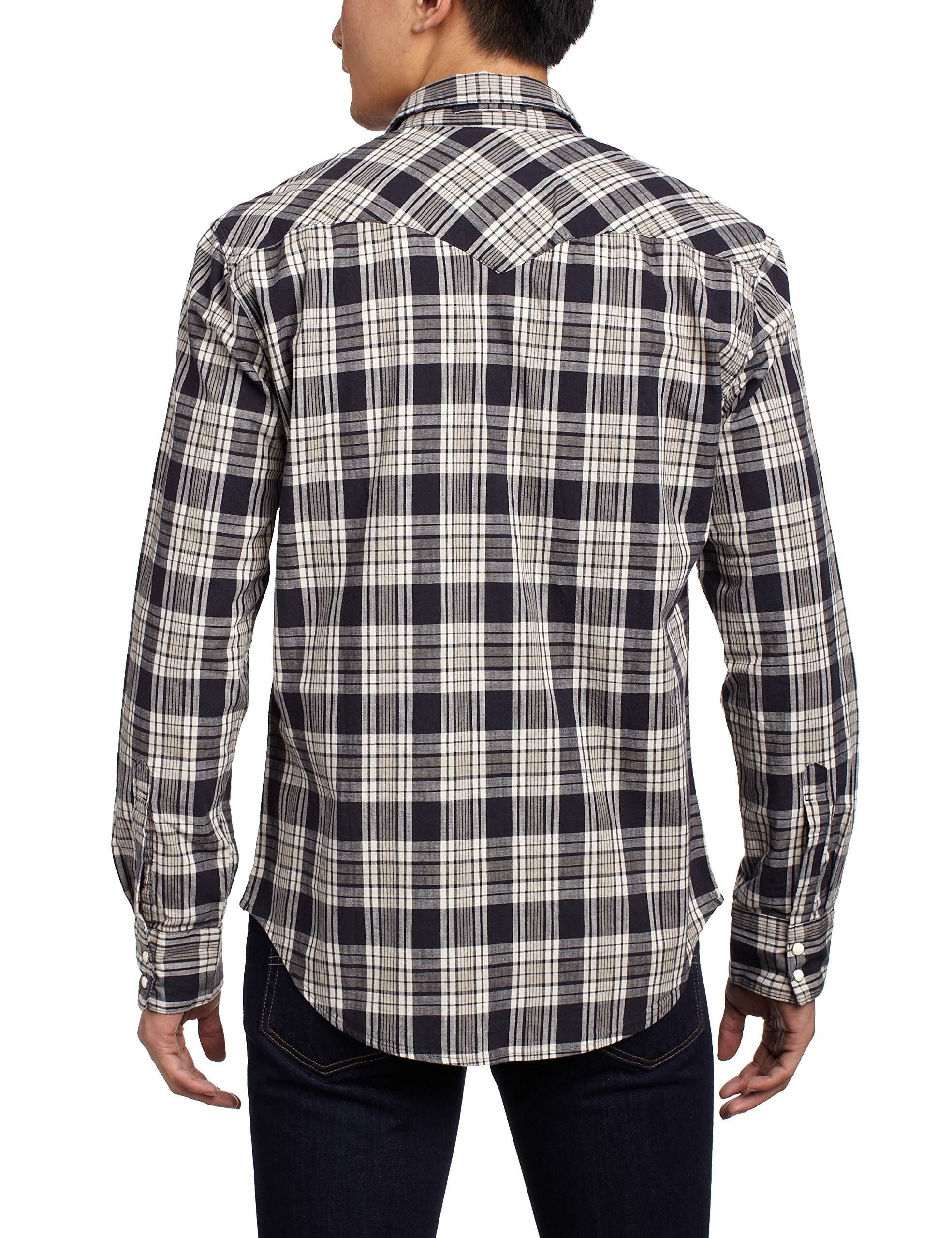 levis 李维斯 男式 l/s wovens 长袖休闲衬衫 65816-0093 黑色 xs